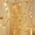golden leaf LED fairy light
